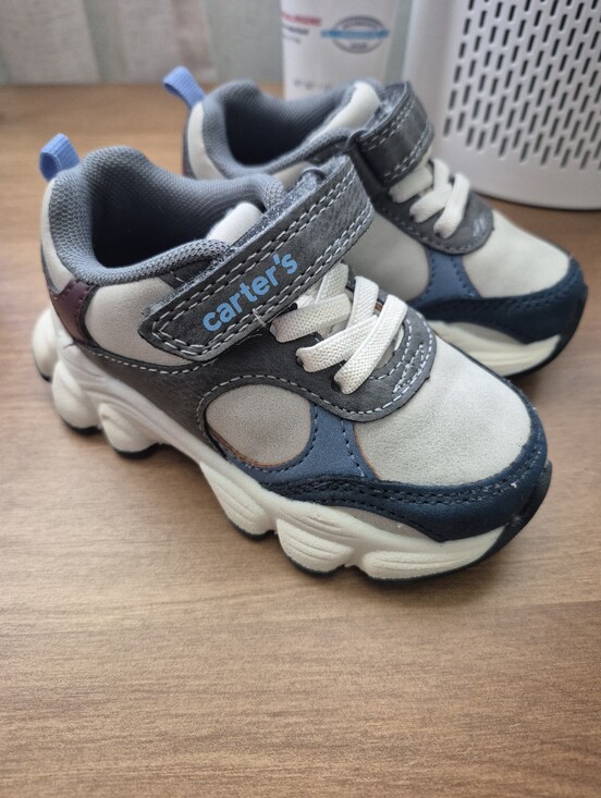 Carter's Other - Carter's Toddler Blue, Navy & Gray Athletic Sneakers Size 6